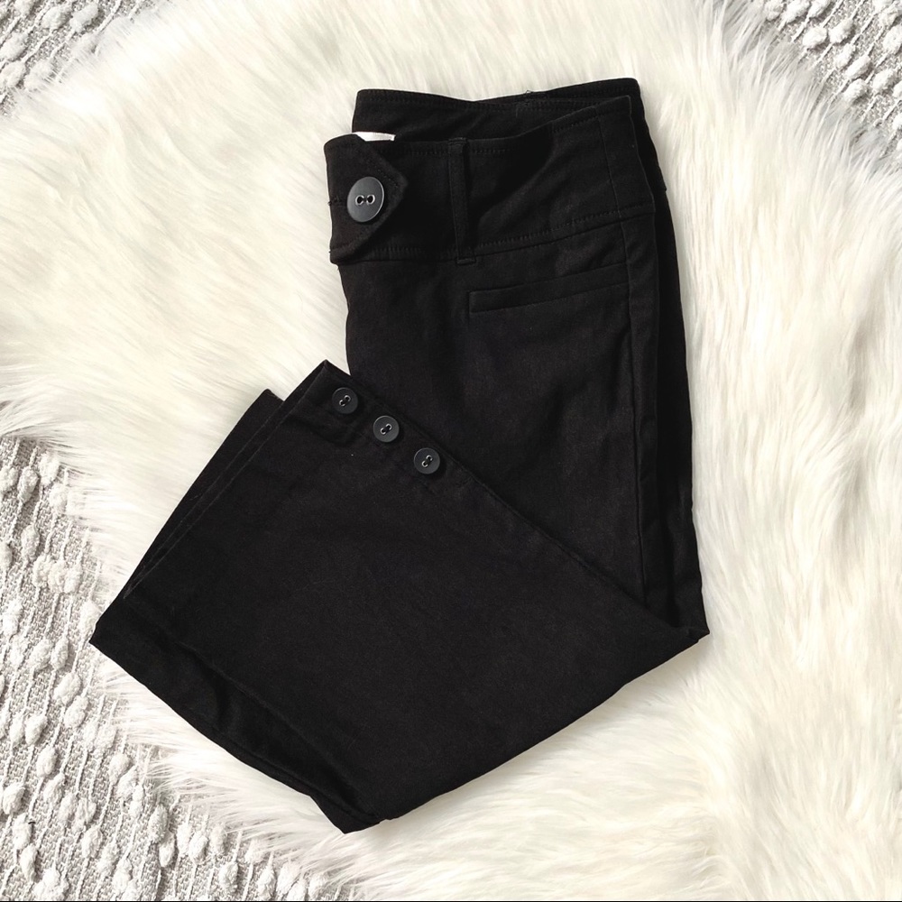 (❤️3/$30) Black Capri Trousers/ dress pants - Picture 1 of 3